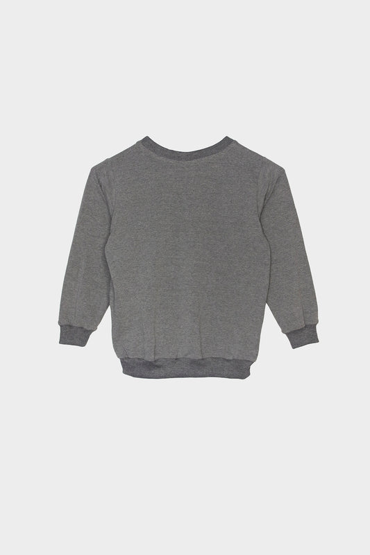 Bērnu One Wolf džemperis, pelēks ar baltu logo