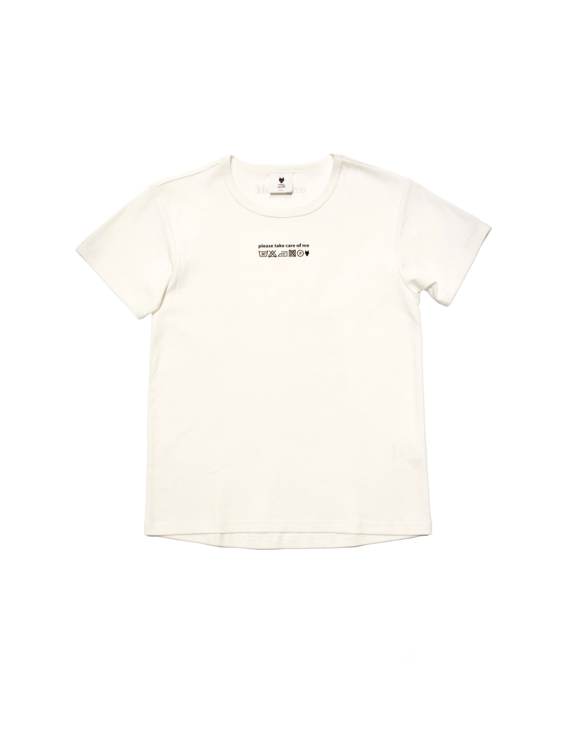 KIDS T-shirt CARE OF ME off-white - One Wolf