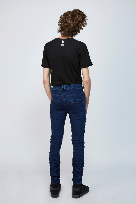 unisex jeans KURT - treated blue - One Wolf